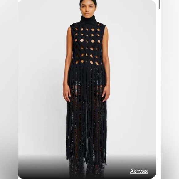 AKNVAS Fausti-cable Fringe Sweater NWT - Picture 1 of 6